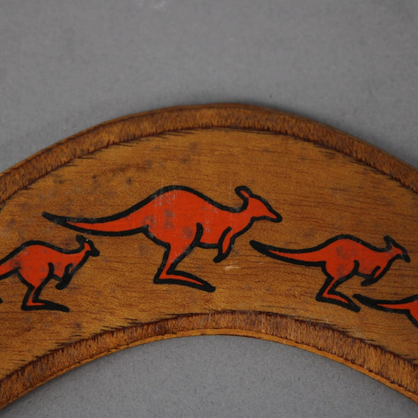 Australian Made Hand Crafted Wood Kangaroo 12" Boomerang