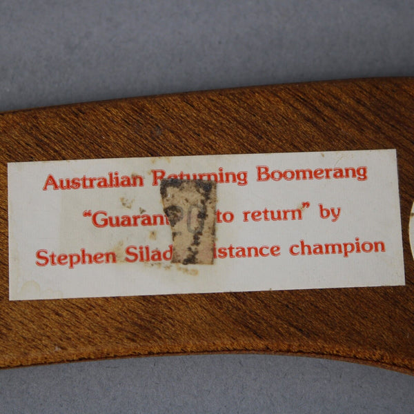 Australian Made Hand Crafted Wood Kangaroo 12" Boomerang