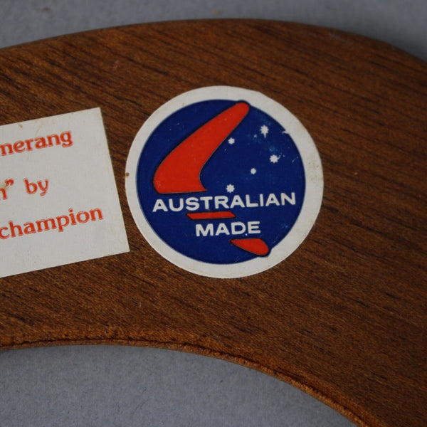 Australian Made Hand Crafted Wood Kangaroo 12" Boomerang