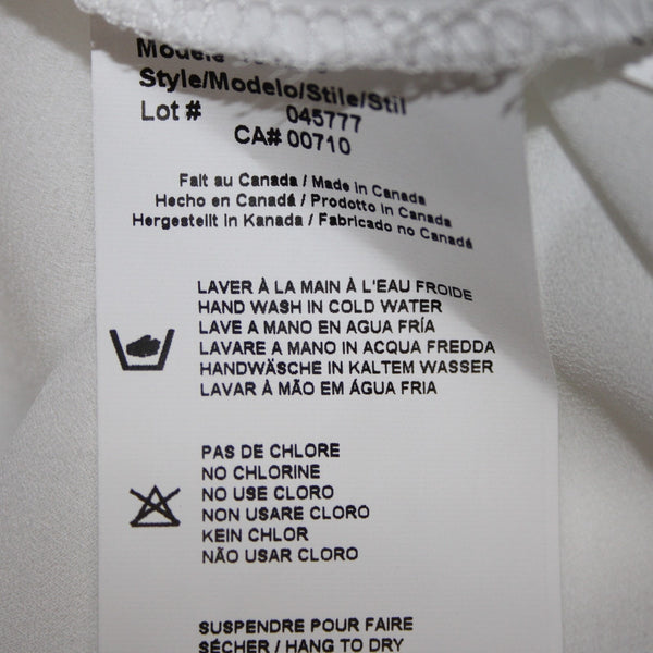 Joseph Ribkoff Top NEW Sz 18 Off White Sheer Embroidered Eyelet 100% Poly Top