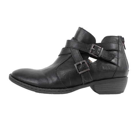 BOC  Sz 6.5M Black Strappy Man Made Upper Balance Man Made Materials Ankle Boot