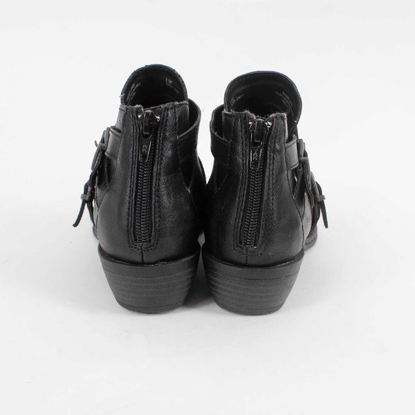 BOC  Sz 6.5M Black Strappy Man Made Upper Balance Man Made Materials Ankle Boot