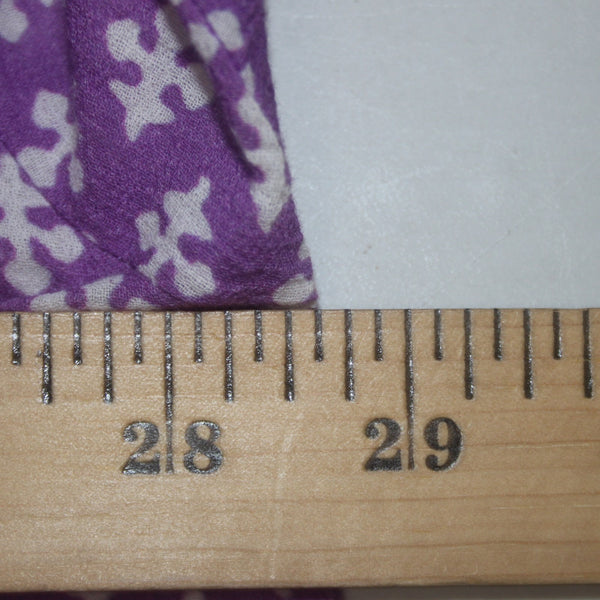 Xirena Dress Sz S Purple White Buttons Belted Collared 100% Cotton Dress