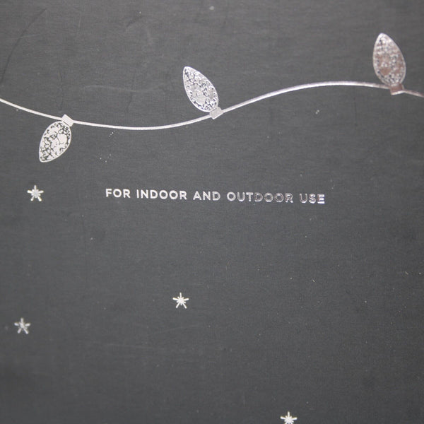 Pottery Barn Holiday Silver Mercury 15 Feet Mini Led Vintage Bulb Lights