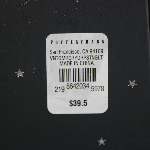 Pottery Barn Holiday Silver Mercury 15 Feet Mini Led Vintage Bulb Lights