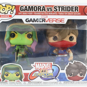 Funko POP Marvel VS Capcom Gamora VS Strider Vinyl Bobble Heads Collectible