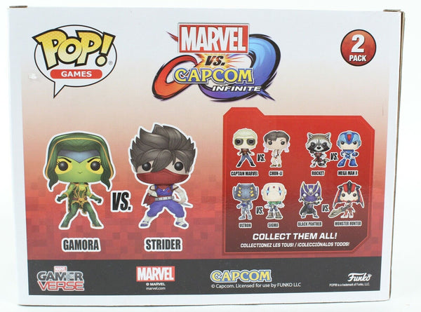 Funko POP Marvel VS Capcom Gamora VS Strider Vinyl Bobble Heads Collectible