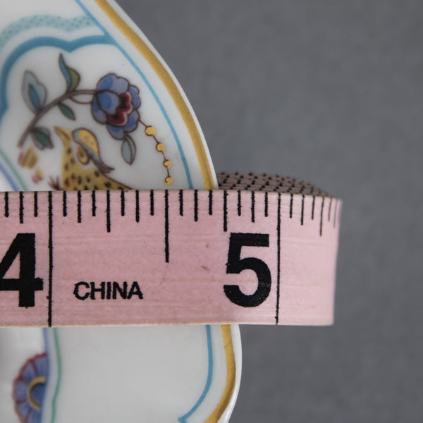 Haviland Teacup With Saucer Golden Luail White Multi Bird Teacup With Saucer