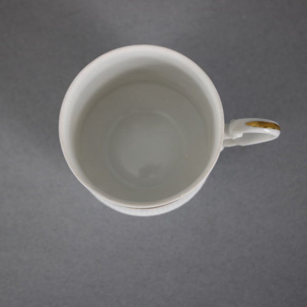 Haviland Teacup With Saucer Golden Luail White Multi Bird Teacup With Saucer