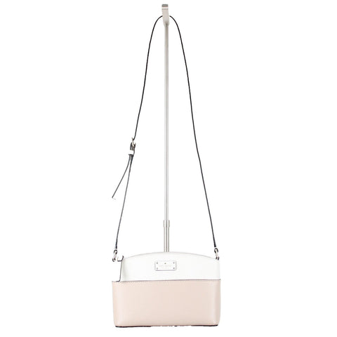 Kate Spade 9 x 6 x 3 Cream Taupe Pockets Leather Polyester Lined Crossbody Purse