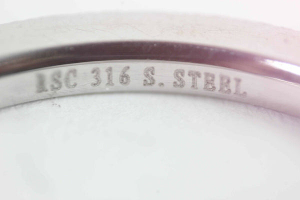 RSC 316 Stainless Steel Sz 10.5 Sparkly Band Ring