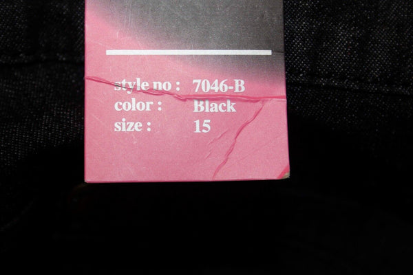 VKN Inc. NEW Sz 15 x 31 Black Denim Cotton Blend Jeans
