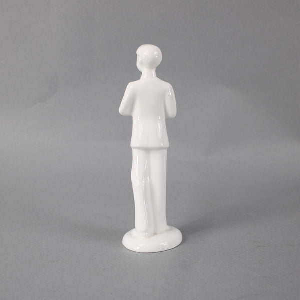 Royal Doulton Clever Boy White Porcelain Bone China 7" Clever Boy Sculpture