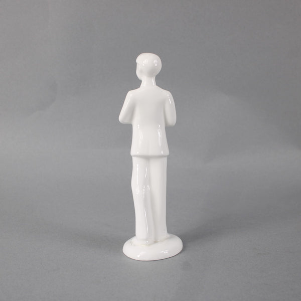 Royal Doulton Clever Boy White Porcelain Bone China 7" Clever Boy Sculpture