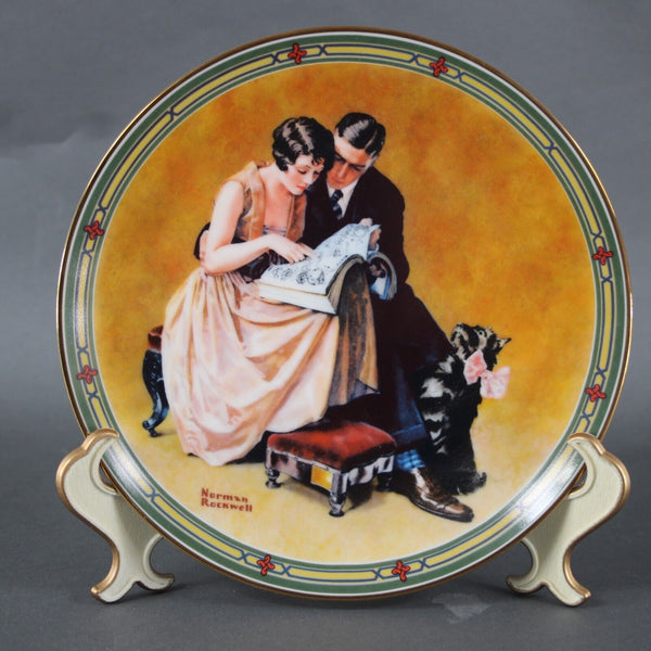 Edwin M Knowles 1985 A Couples Commitment By Norman Rockwell #16118I Plate