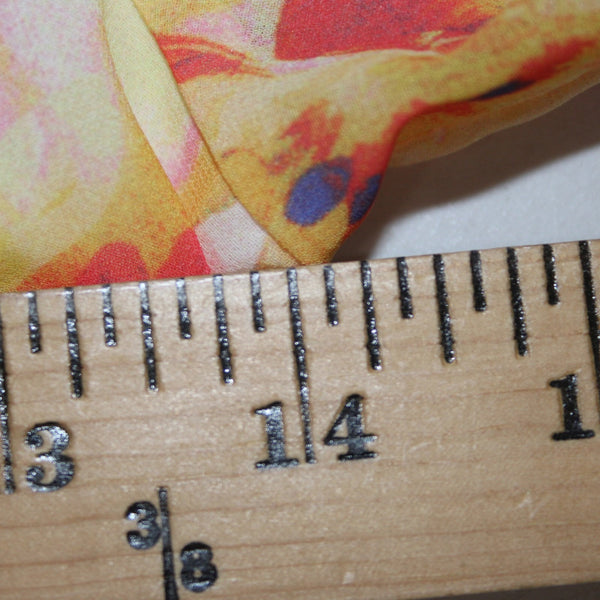 Flying Tomato Top NEW $41 Sz M Pink Yellow Multi Colored Floral 100% Poly Top