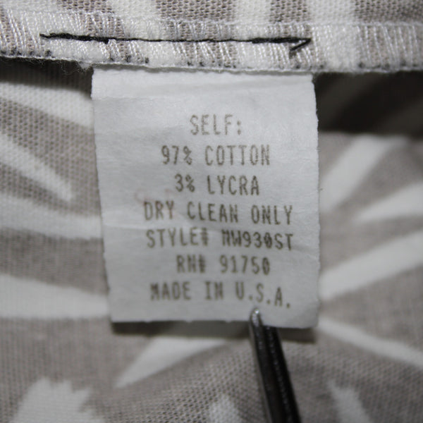 Sutton Studio NEW $79 Sz 16 x 26 Black White Elastic Sides Cotton Lycra Pant
