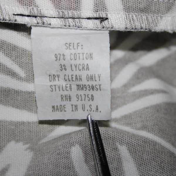 Sutton Studio NEW $79 Sz 16 x 26 Black White Elastic Sides Cotton Lycra Pant