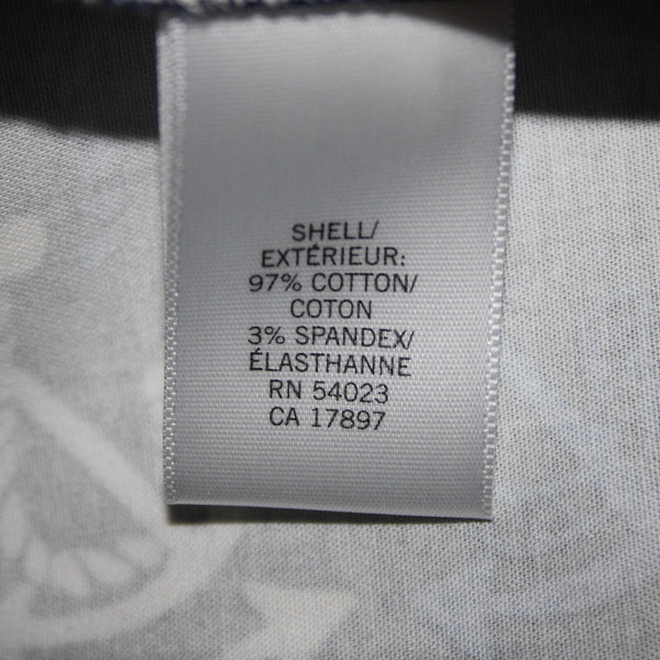 Banana Republic NEW Sz 10 Navy Blue White Anchor Hook Eye Cotton Spandex Skirt