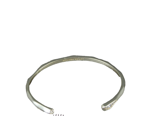 Kendra Scott Goldtone Rhinestones Hammered Cuff Bracelet