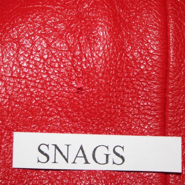 Prego Skirt Vintage Sz 13/14 Red Knee Length Lined Leather AS IS Skirt