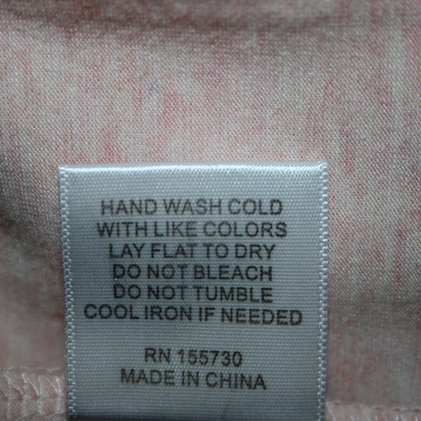 Rose + Olive NEW Sz S Light Pink Heathered Gold Shimmer V Neck Rayon Spandex Top