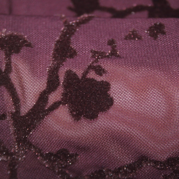 Lauren Ralph Lauren Dress NEW $175 Sz 12 Purple Velour Detail Lined Nylon Dress