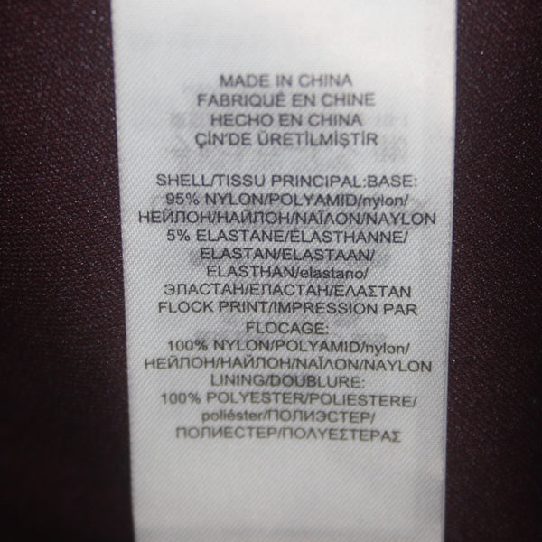 Lauren Ralph Lauren Dress NEW $175 Sz 12 Purple Velour Detail Lined Nylon Dress