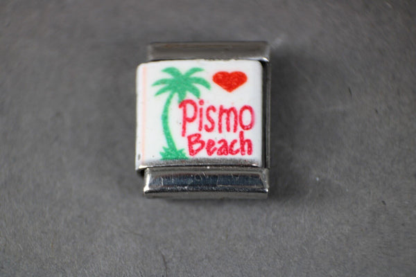 Stainless Steel Elastic Stretch Chain Link PISMO BEACH Italian Charm