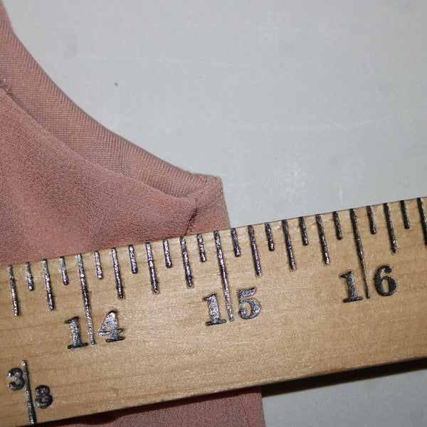 HM NEW Sz S Peach White Floral Sleeveless Ruffled Lined 100% Polyester Dress