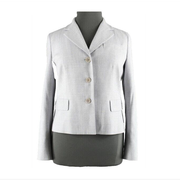 Talbots NEW $199 Sz 16 Gray Kate Fit Lined Wool Spandex Polyester Jacket