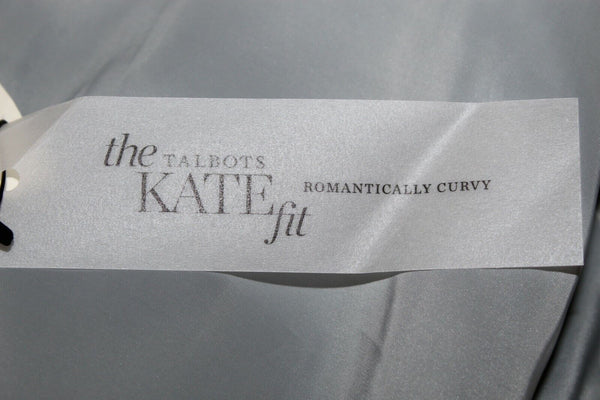 Talbots NEW $199 Sz 16 Gray Kate Fit Lined Wool Spandex Polyester Jacket