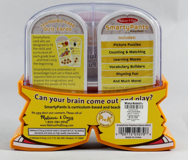 Melissa & Doug NEW $13 Smarty Pants Preschool 120 Brain Building Cards