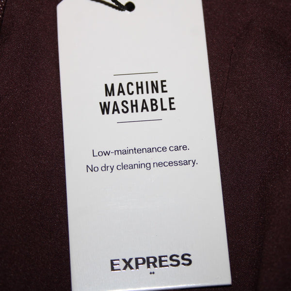 Express NEW Sz 6 Purple Lined 3/4 Sleeve Polyester Cotton Blazer Jacket