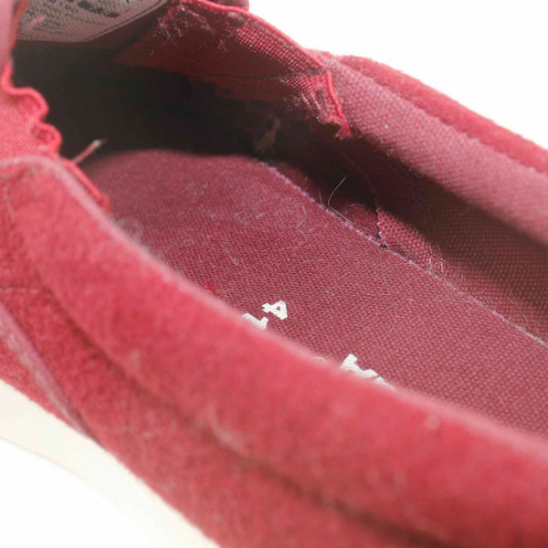 Superga Sz 10 Burgundy 1.5in Platform Slip On Wool Blend Casual Shoes