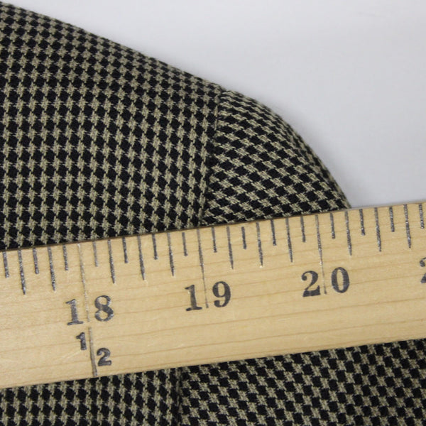 Oscar De La Renta Sz 42R Brown Tan Herringbone Traveler Worsted 2 Button Blazer