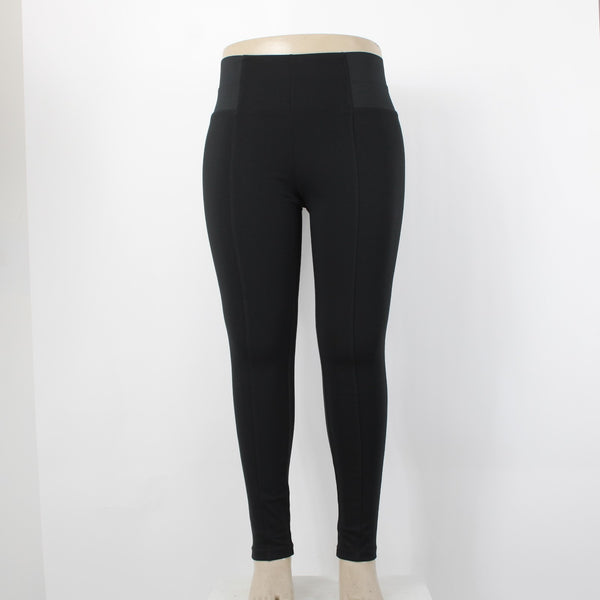 Simply Noelle Pant NEW $40 Sz L XL x 31 Black Pull On Skinny Poly Spandex Pant