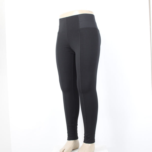 Simply Noelle Pant NEW $40 Sz L XL x 31 Black Pull On Skinny Poly Spandex Pant