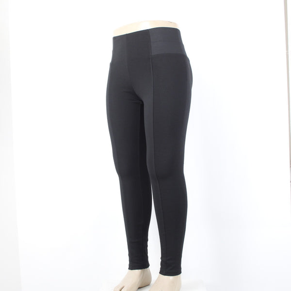 Simply Noelle Pant NEW $40 Sz L XL x 31 Black Pull On Skinny Poly Spandex Pant