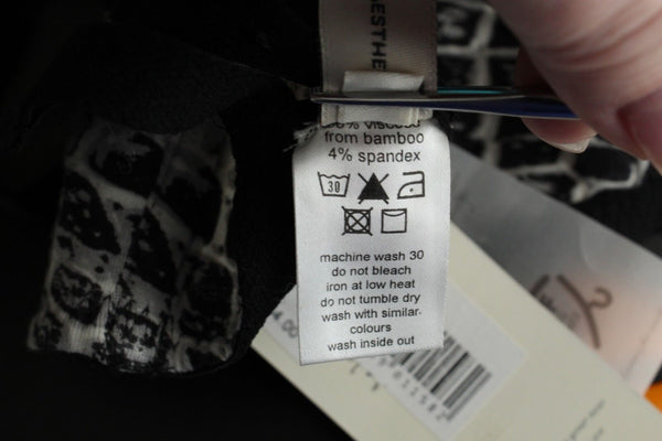 Underprotection NEW $64 Sz M Black Gray Cream Selma Bamboo Blend Bra