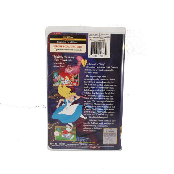 Disney VHS Gold Collection Alice In Wonderland VHS