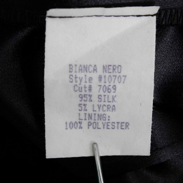 Maria Bianco Nero NEW $315 Sz M Black Purple Embellished Silk Blend Dress