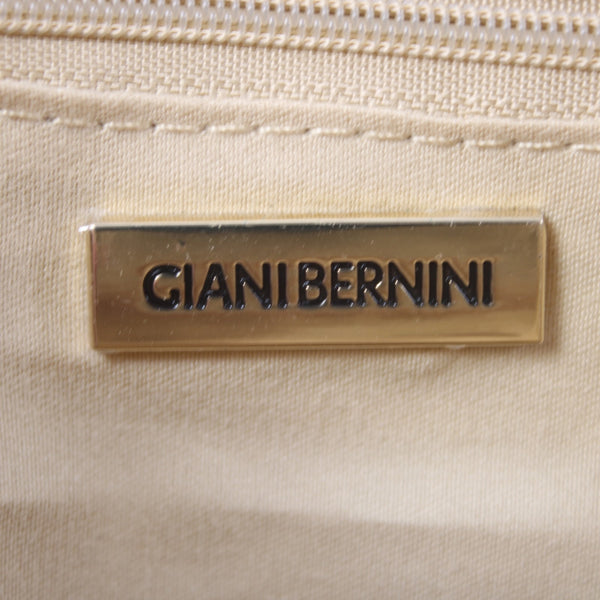 Giani Bernini Purse 14 x 9 x 5 Brown White Multi Color Ice Skating Animals Purse