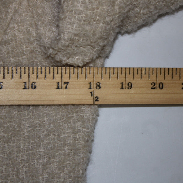 Eileen Fisher Petite Sz S Tan Collared Pockets Lined Wool Nylon Rayon Jacket