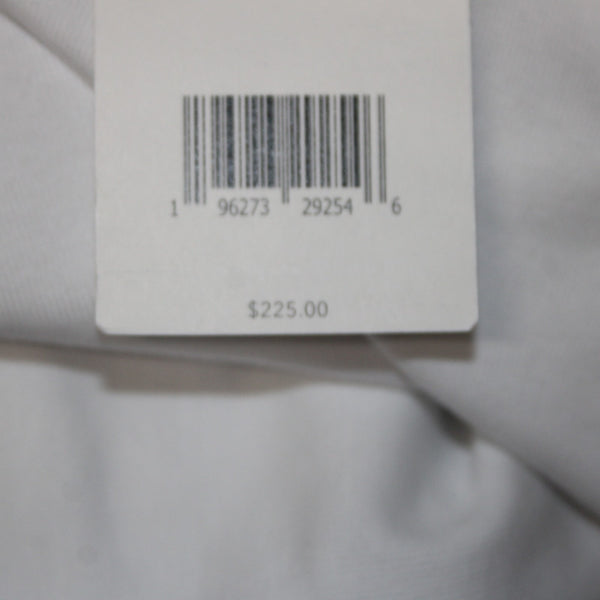 Vince Dress NEW $225 Sz M White Bodycon Ruched Long Cotton Spandex Sexy Dress