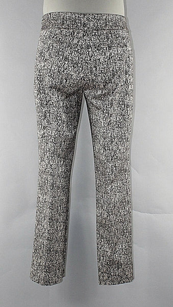 Nic Zoe NEW $128 6 x 28 Black Taupe Cotton Polyester Spandex Pant