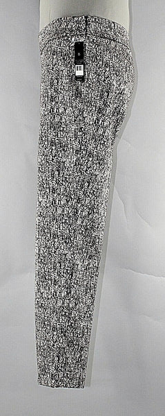 Nic Zoe NEW $128 6 x 28 Black Taupe Cotton Polyester Spandex Pant