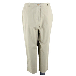 Charter Club NEW $40 Sz 12 Tan Khaki 100% Cotton Capri Pant