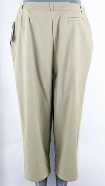 Charter Club NEW $40 Sz 12 Tan Khaki 100% Cotton Capri Pant