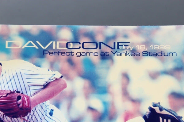 New York Yankees 1999 David Cone Limited Edition 2870/5000 Photograph